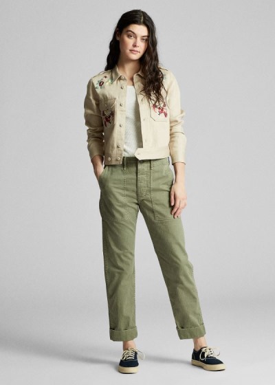 Women's Ralph Lauren Cotton Utility Pants | 649823ZTH